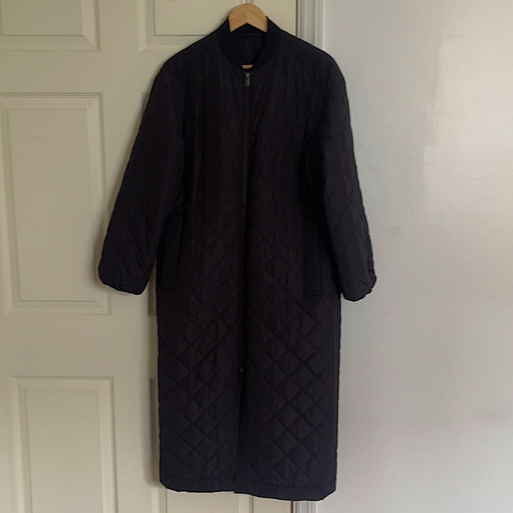 COS long quilted coat